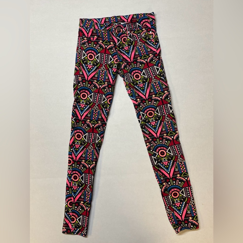 Divided H&M Women’s‎ Tribal Neon Print Size 6 Pants